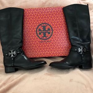 Tory Burch Aden Riding Boots Afrikaner Veg Leather